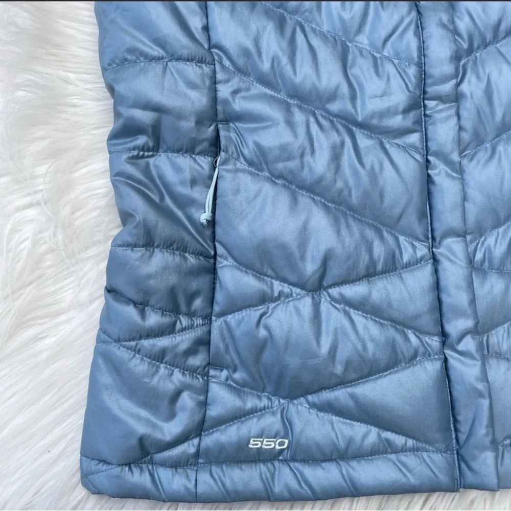 The North Face Women’s Blue 550 Down Filled Quilted Puffer Vest XS - Picture 9 of 11
